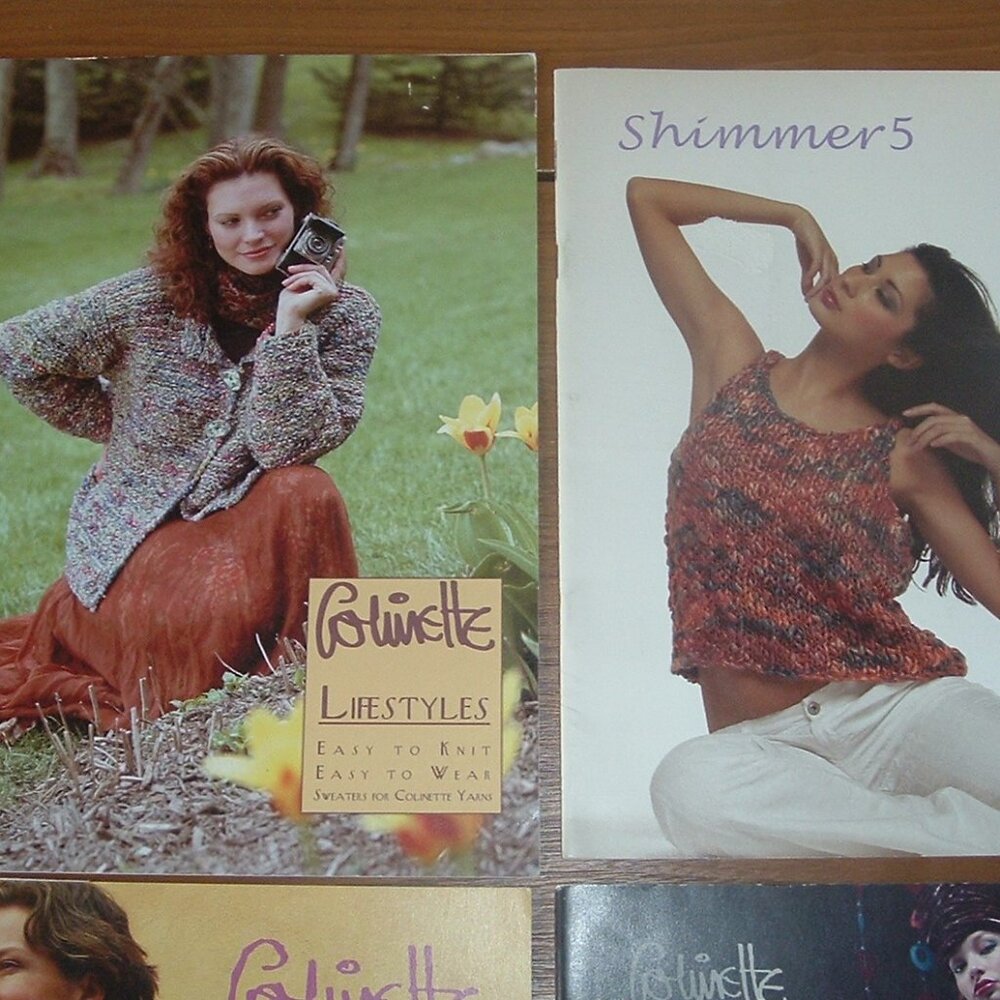 Colinette Yarns FOUR Knitting Pattern Books  - Sweaters + more - Picture 2 of 3